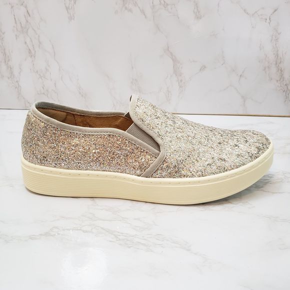 Sofft Shoes - Sofft Silver Glitter Slide On Sneakers Size 9
